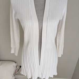 Cable & Gauge White Women's Cardigan